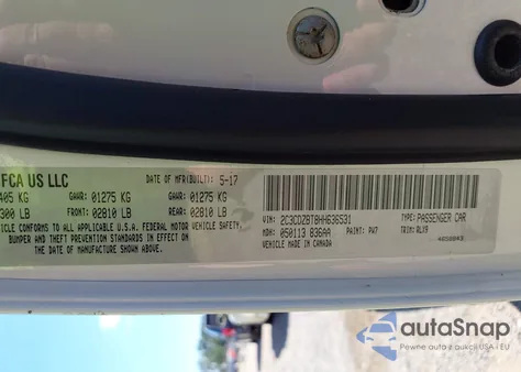 2017 Dodge Challenger R/T Plus из США, поврежденный, VIN 2C3CDZBT8HH636531